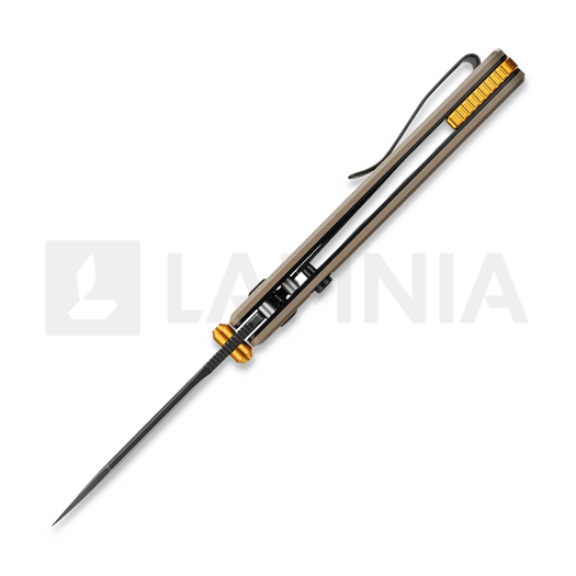 Vosteed Raccoon Top Liner Lock - Blackwash - G10 sulankstomas peilis, ruda