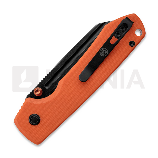 Vosteed Raccoon Top Liner Lock - Blackwash Sheepsfoot - G10 Taschenmesser, orange