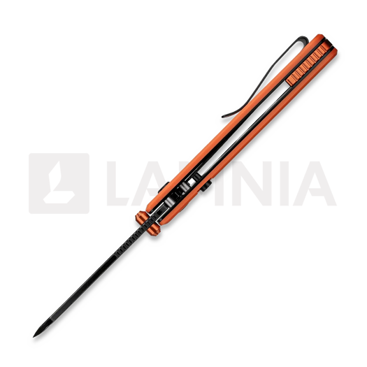 Vosteed Raccoon Top Liner Lock - Blackwash Sheepsfoot - G10 Taschenmesser, orange