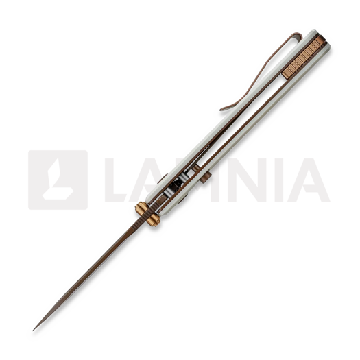 Vosteed Raccoon Top Liner Lock - Copper Dune Bowie - G10 sklopivi nož, bijela