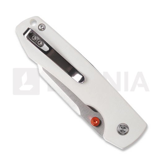 Couteau pliant Vosteed Raccoon Top Liner Lock - Satin Bowie - G10, blanc