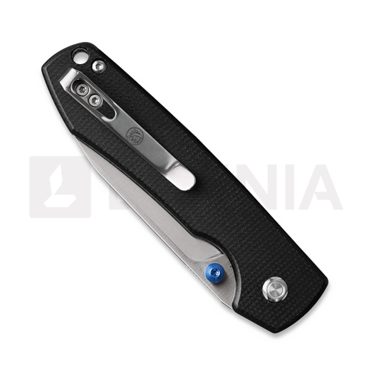 Skladací nôž Vosteed Raccoon Top Liner Lock - Satin Drop - Micarta, čierna