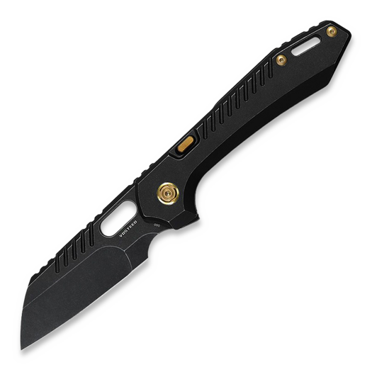 Liigendnuga Vosteed RSKAOS Top Linerlock - Titanium B/W - Black Sheepsfoot