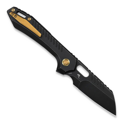 Coltello pieghevole Vosteed RSKAOS Top Linerlock - Titanium B/W - Black Sheepsfoot