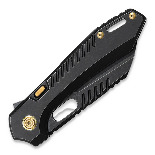 Coltello pieghevole Vosteed RSKAOS Top Linerlock - Titanium B/W - Black Sheepsfoot
