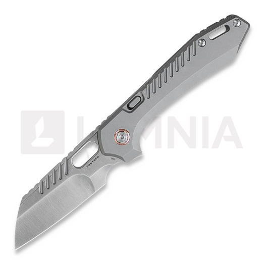 Vosteed RSKAOS Top Linerlock - Titanium S/W - Satin Sheepsfoot sulankstomas peilis