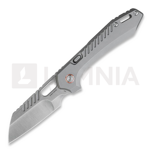 Liigendnuga Vosteed RSKAOS Top Linerlock - Titanium S/W - Satin Sheepsfoot