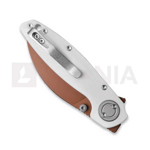 Vosteed Shilin Cutter - Copper Dune - G10 kääntöveitsi, valkoinen