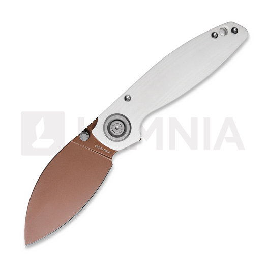 Vosteed Shilin Cutter - Copper Dune - G10 folding knife, white