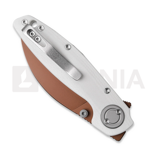 Vosteed Shilin Cutter - Copper Dune - G10 sulankstomas peilis, balta