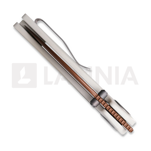 Vosteed Shilin Cutter - Copper Dune - G10 sulankstomas peilis, balta