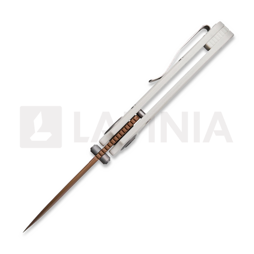 Vosteed Shilin Cutter - Copper Dune - G10 sulankstomas peilis, balta
