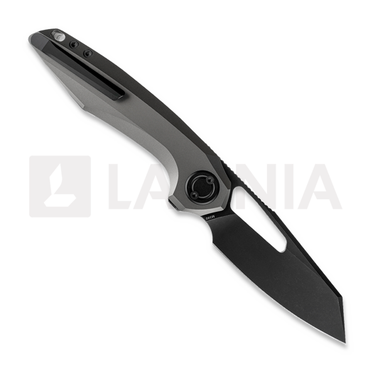 Vosteed Thunderbeast - Blackwash - Titanium összecsukható kés, szürke