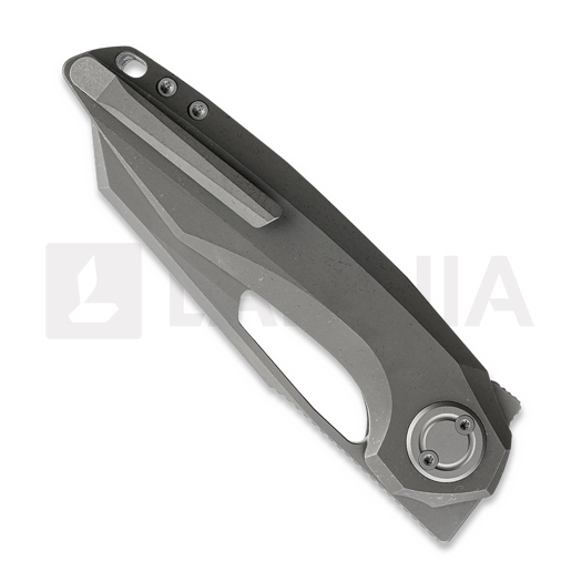 Vosteed Thunderbeast - Stonewash - Titanium sulankstomas peilis, pilka