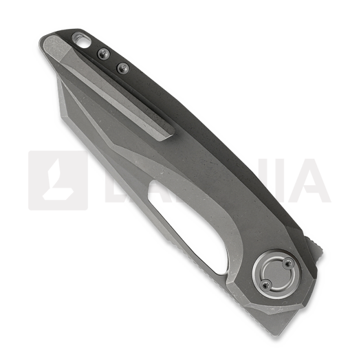 Coltello pieghevole Vosteed Thunderbeast - Stonewash - Titanium, grigio