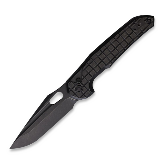 Vosteed Thunderbird Trek Lock - Titanium B/W - B/W Tanto foldekniv