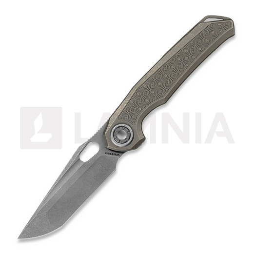 Navalha Vosteed Thunderbird V - Acid Wash & Stonewash - Titanium, Antique Brasswash