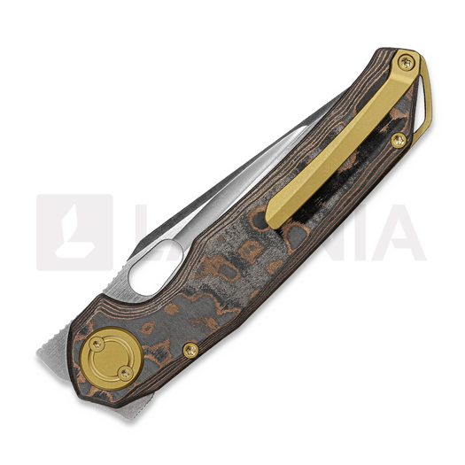 มีดพับ Vosteed Thunderbird V - Dual Satin & Bead Blast - Fat Carbon, Copper Camo