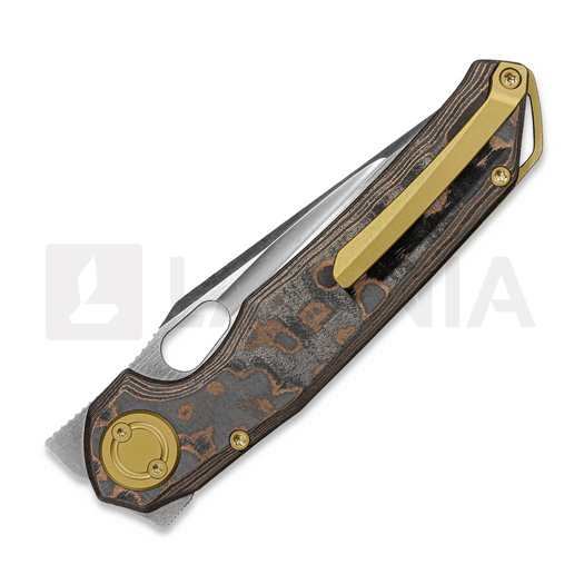 มีดพับ Vosteed Thunderbird V - Dual Satin & Bead Blast - Fat Carbon, Copper Camo