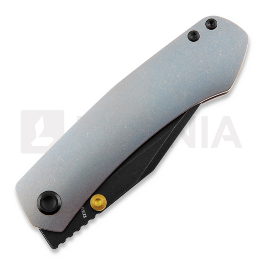 Vosteed Vallhund - Blackwash - Titanium fällkniv, blå