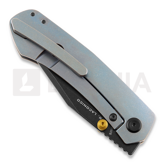 Vosteed Vallhund - Blackwash - Titanium fällkniv, blå