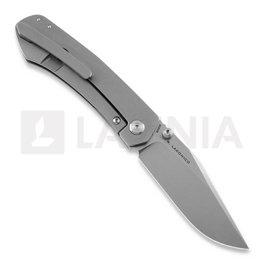 Vosteed Vallhund - Stonewash - Titanium fällkniv, grå