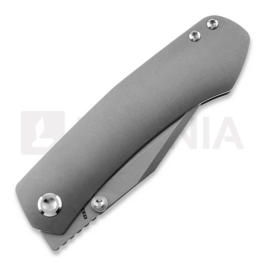 Vosteed Vallhund - Stonewash - Titanium fällkniv, grå