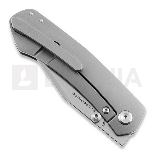 Vosteed Vallhund - Stonewash - Titanium fällkniv, grå