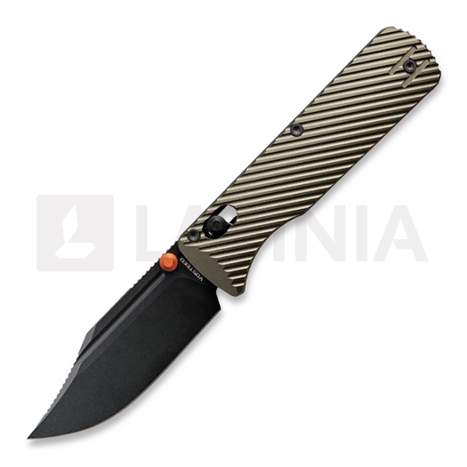 Nóż składany Vosteed Vombat - Blackwash Bowie - Aluminium, zielona