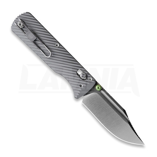 Vosteed Vombat - Satin Bowie - Aluminium sulankstomas peilis, pilka