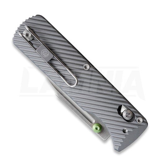 Vosteed Vombat - Satin Bowie - Aluminium sulankstomas peilis, pilka