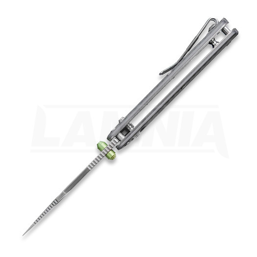 Vosteed Vombat - Satin Bowie - Aluminium sulankstomas peilis, pilka