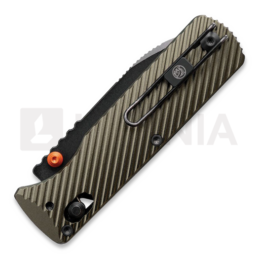 Vosteed Vombat - Zulu - Blackwash & OD Green folding knife