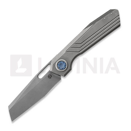 Vosteed Xeno - Acid Wash - Titanium sklopivi nož, Dim Gray