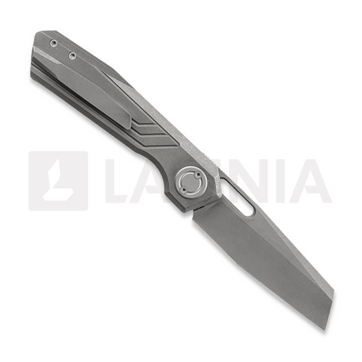 Vosteed Xeno - Acid Wash - Titanium 접이식 나이프, Dim Gray