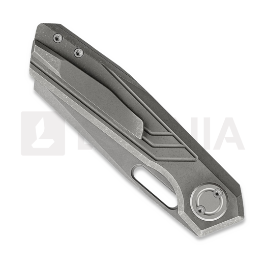 Vosteed Xeno - Acid Wash - Titanium fällkniv, Dim Gray