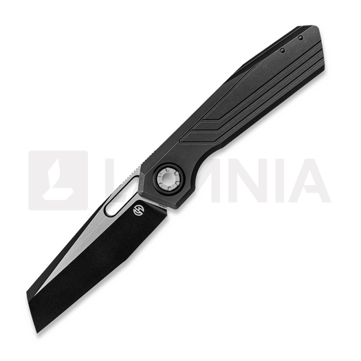 Vosteed Xeno - Blackwash + Satin - Titanium Taschenmesser, schwarz