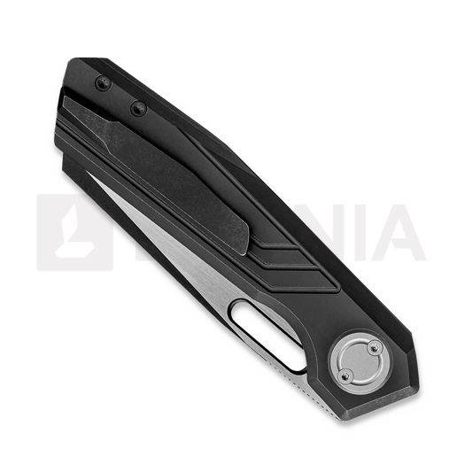 Vosteed Xeno - Blackwash + Satin - Titanium f&auml;llkniv, svart