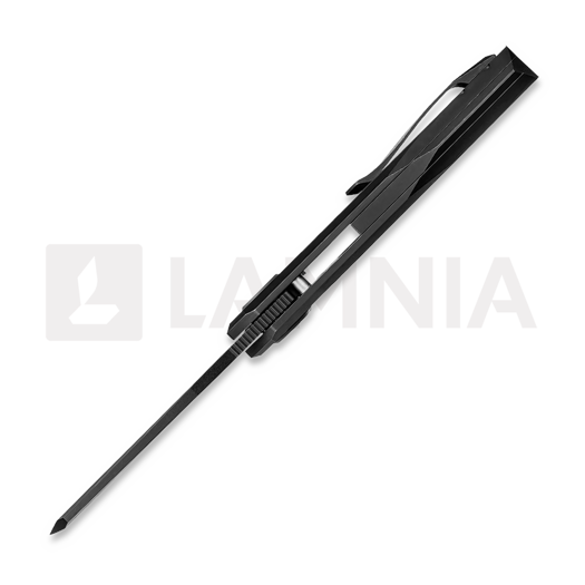 Vosteed Xeno - Blackwash + Satin - Titanium f&auml;llkniv, svart