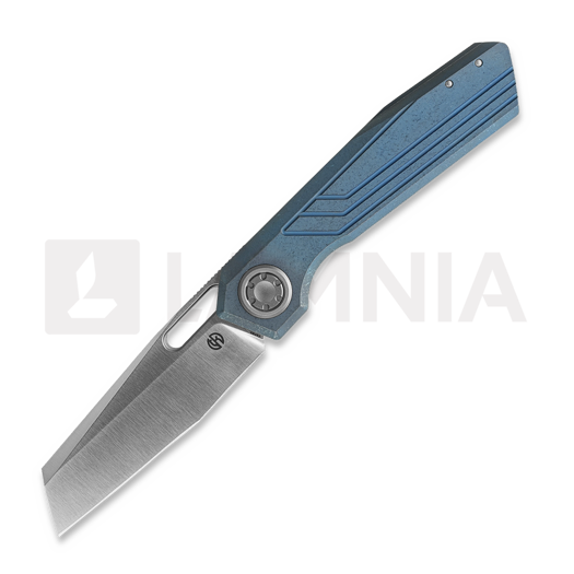 Couteau pliant Vosteed Xeno - Satin - Titanium, bleu