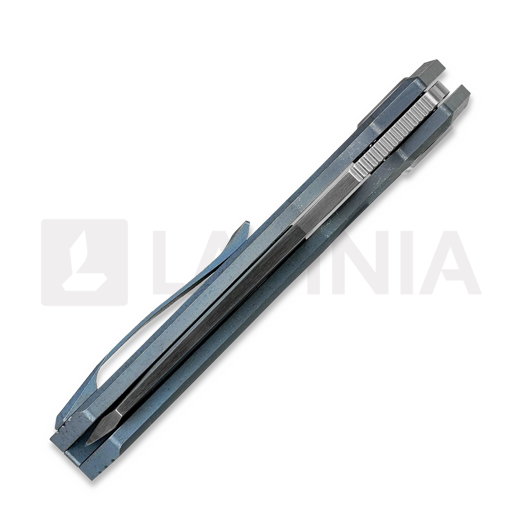 Vosteed Xeno - Satin - Titanium f&auml;llkniv, bl&aring;