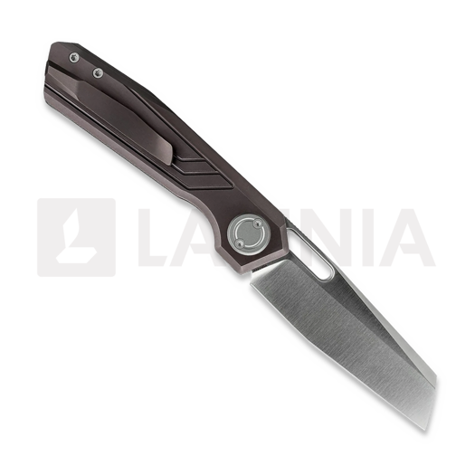 Vosteed Xeno - Satin - Titanium sulankstomas peilis, Dark Reddish Purple