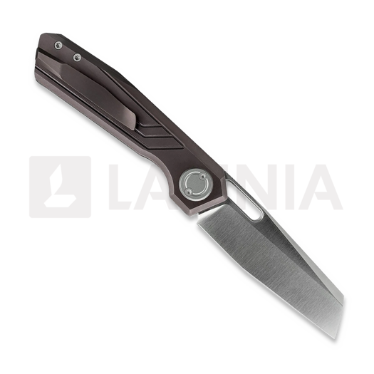 Coltello pieghevole Vosteed Xeno - Satin - Titanium, Dark Reddish Purple