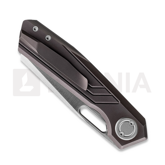 Coltello pieghevole Vosteed Xeno - Satin - Titanium, Dark Reddish Purple