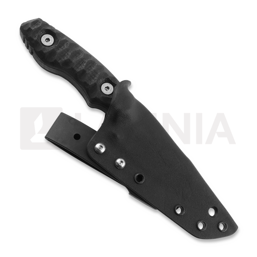 Wander Tactical Barracuda peilis, Raw finish, black handle
