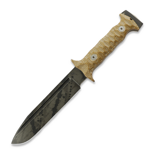 Wander Tactical Centuria DP, Brown Micarta, Black Blood Finish