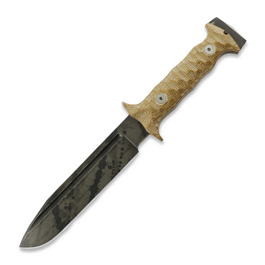 Wander Tactical Centuria DP, Brown Micarta, Black Blood Finish
