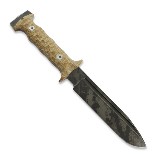 Wander Tactical Centuria DP, Brown Micarta, Black Blood Finish