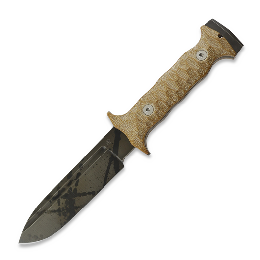 Wander Tactical Centuria Pilot DP, Brown Micarta, Black Blood