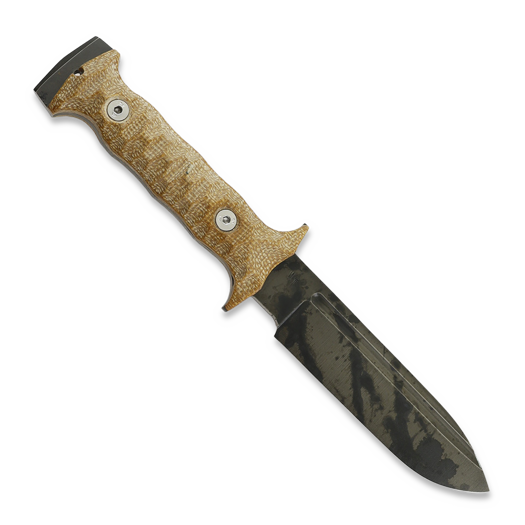 Wander Tactical Centuria Pilot DP, Brown Micarta, Black Blood